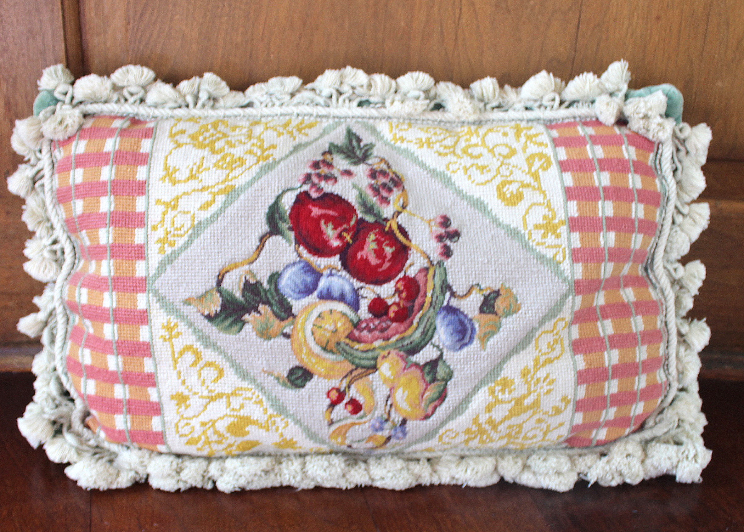 Grouping of Needlepoint Throw Cushions