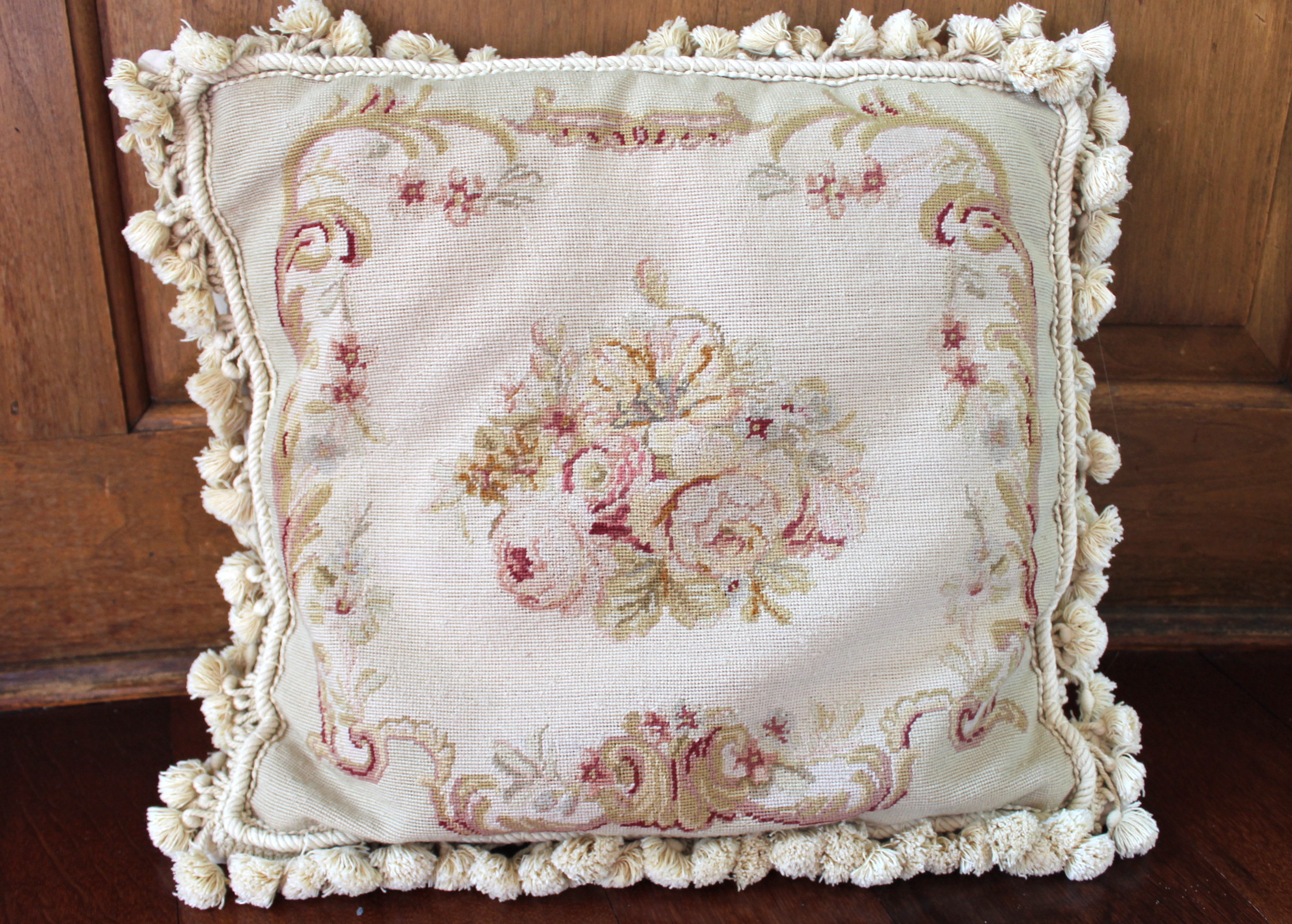 Grouping of Needlepoint Throw Cushions