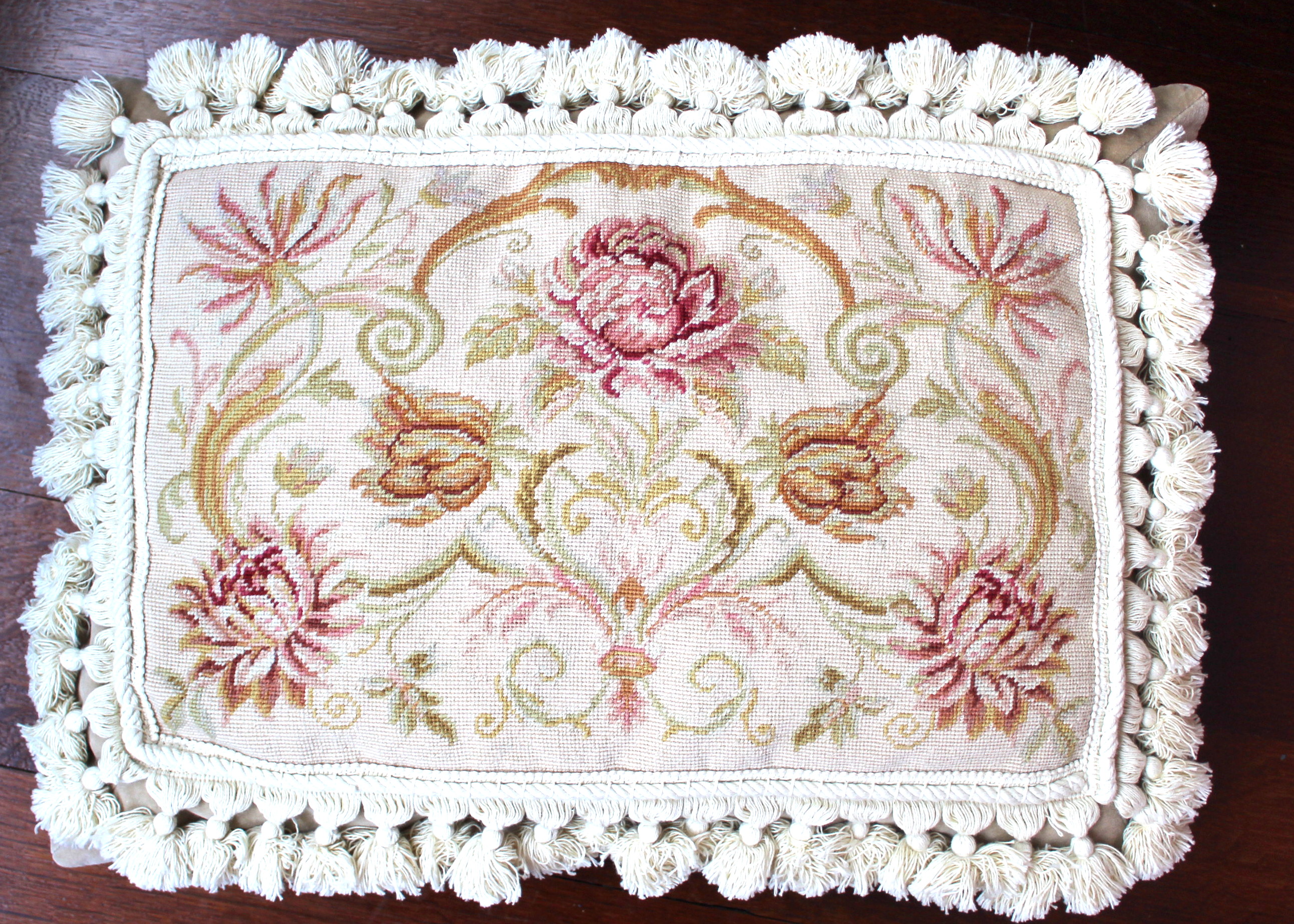 Grouping of Needlepoint Throw Cushions