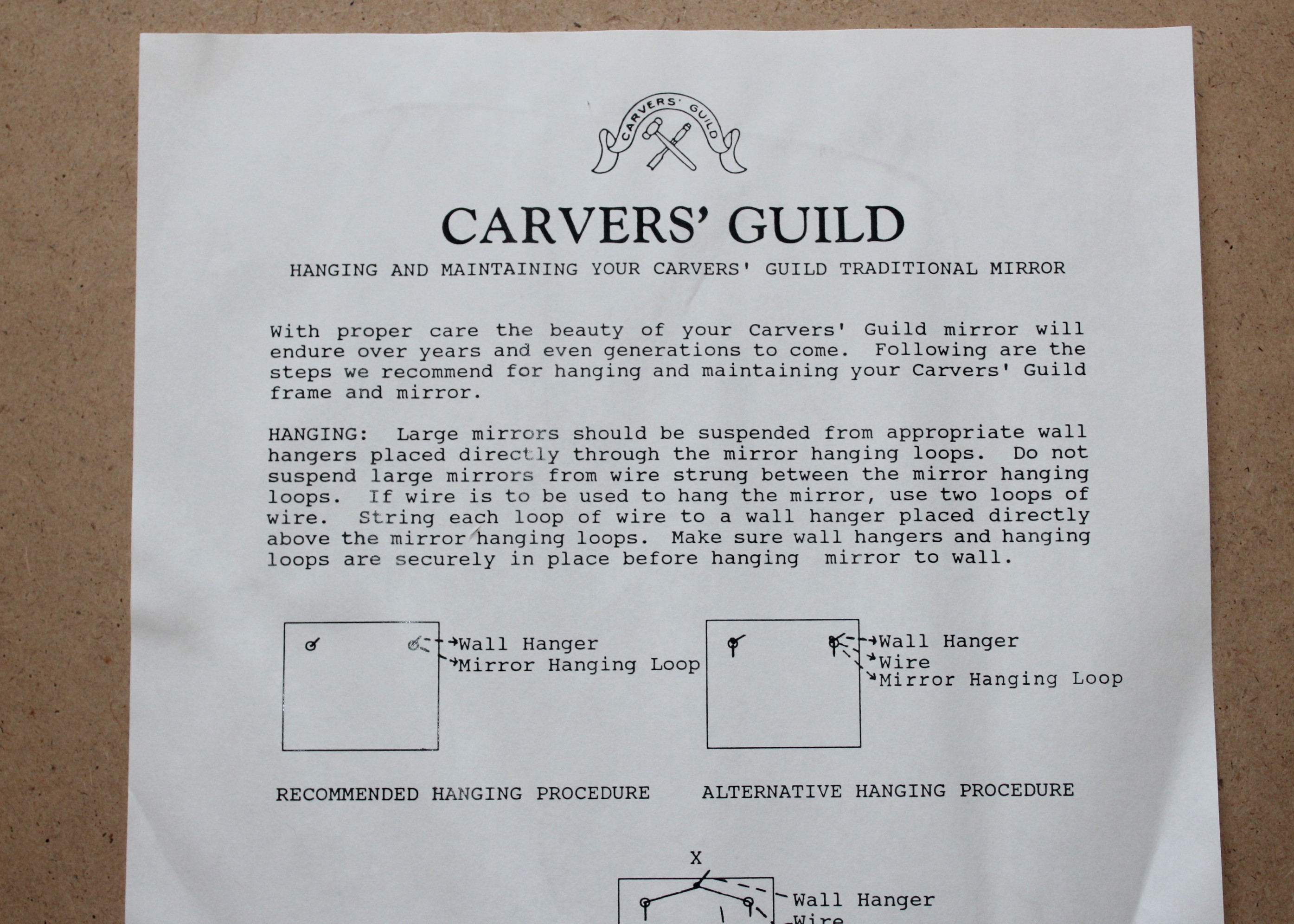 Rococo Carver's Guild Wall Mirror