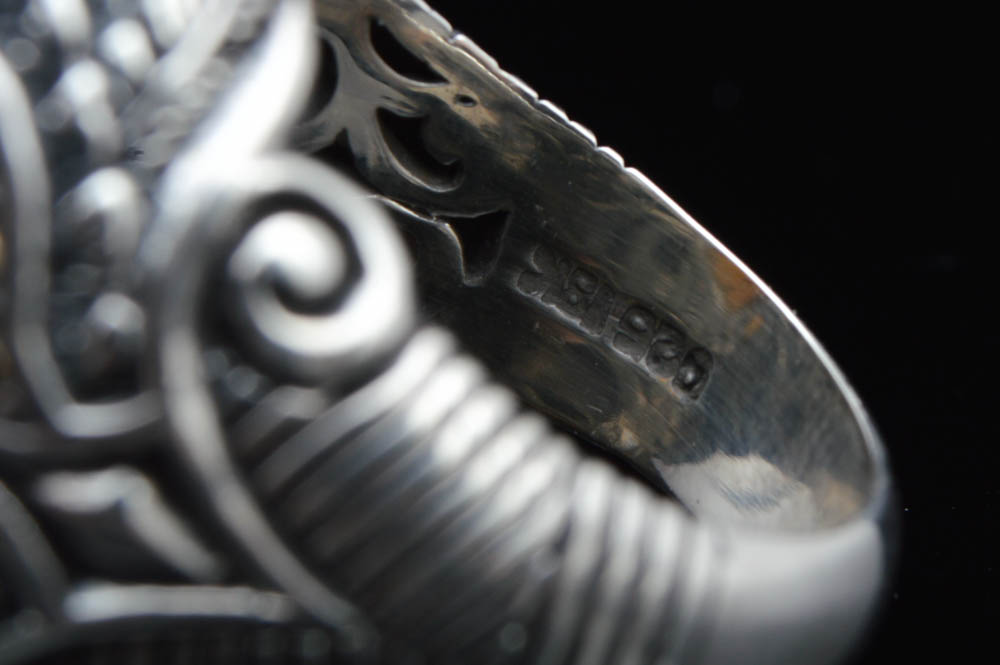 Robert Manse Sterling Silver, 18K Gold and Whiskey Quartz Ring