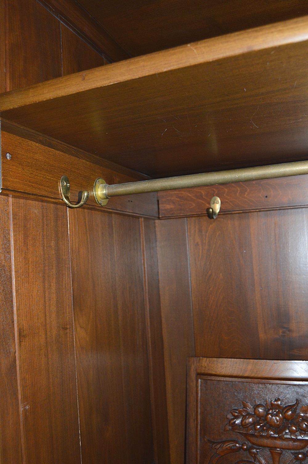 19th Century French Rococo Style Walnut Armoire