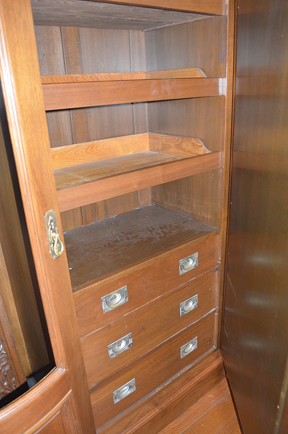 19th Century French Rococo Style Walnut Armoire