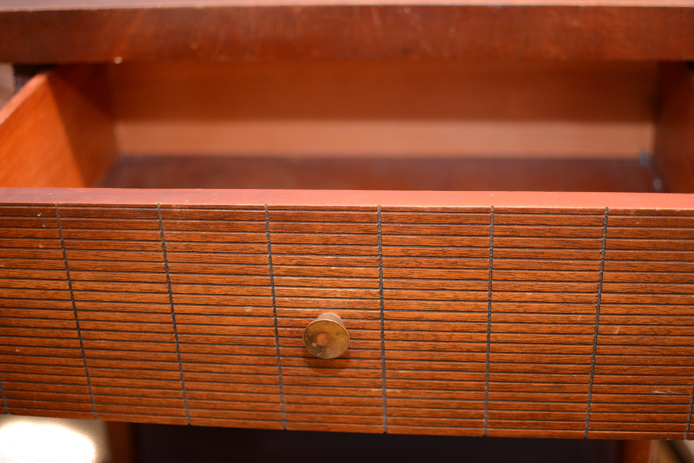 Vintage Five-Drawer Chest and Night Stand in the Modern Style