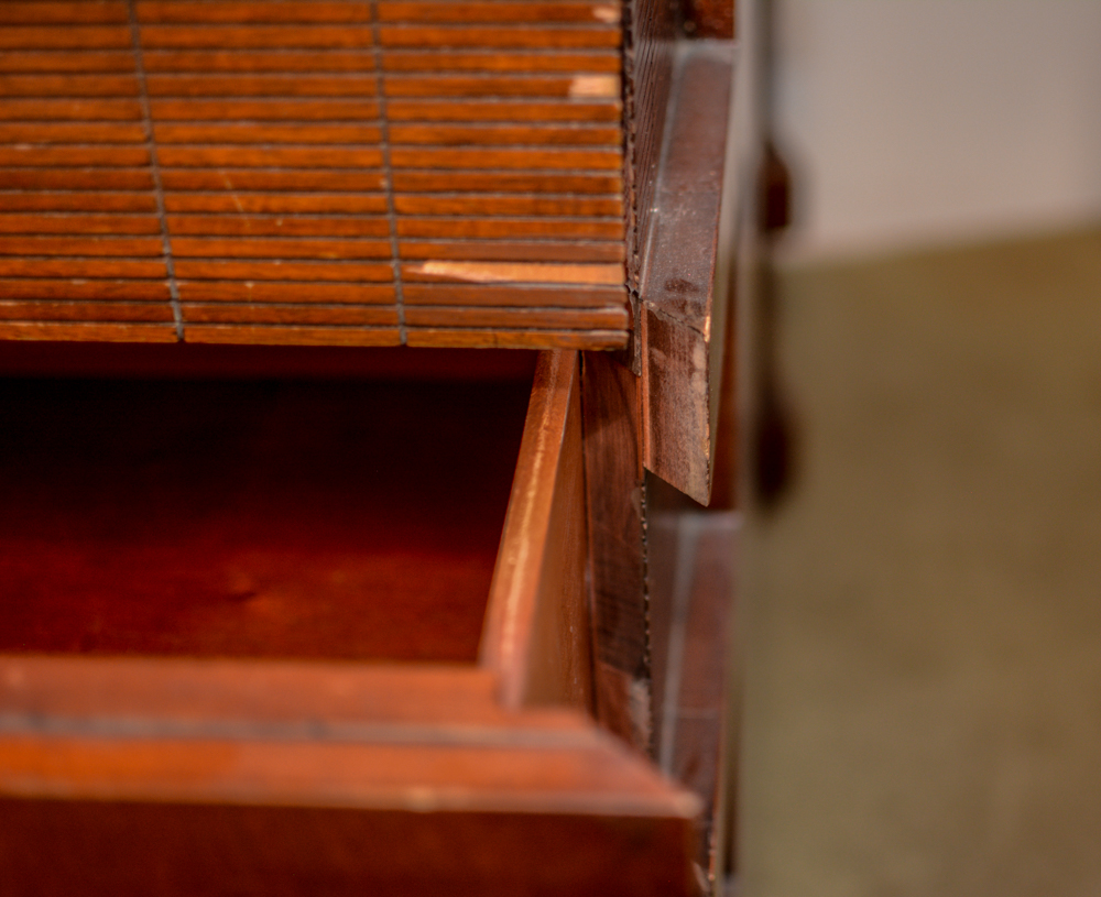 Vintage Five-Drawer Chest and Night Stand in the Modern Style