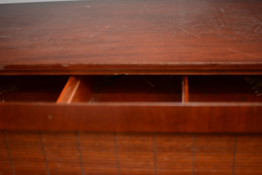 Vintage Five-Drawer Chest and Night Stand in the Modern Style