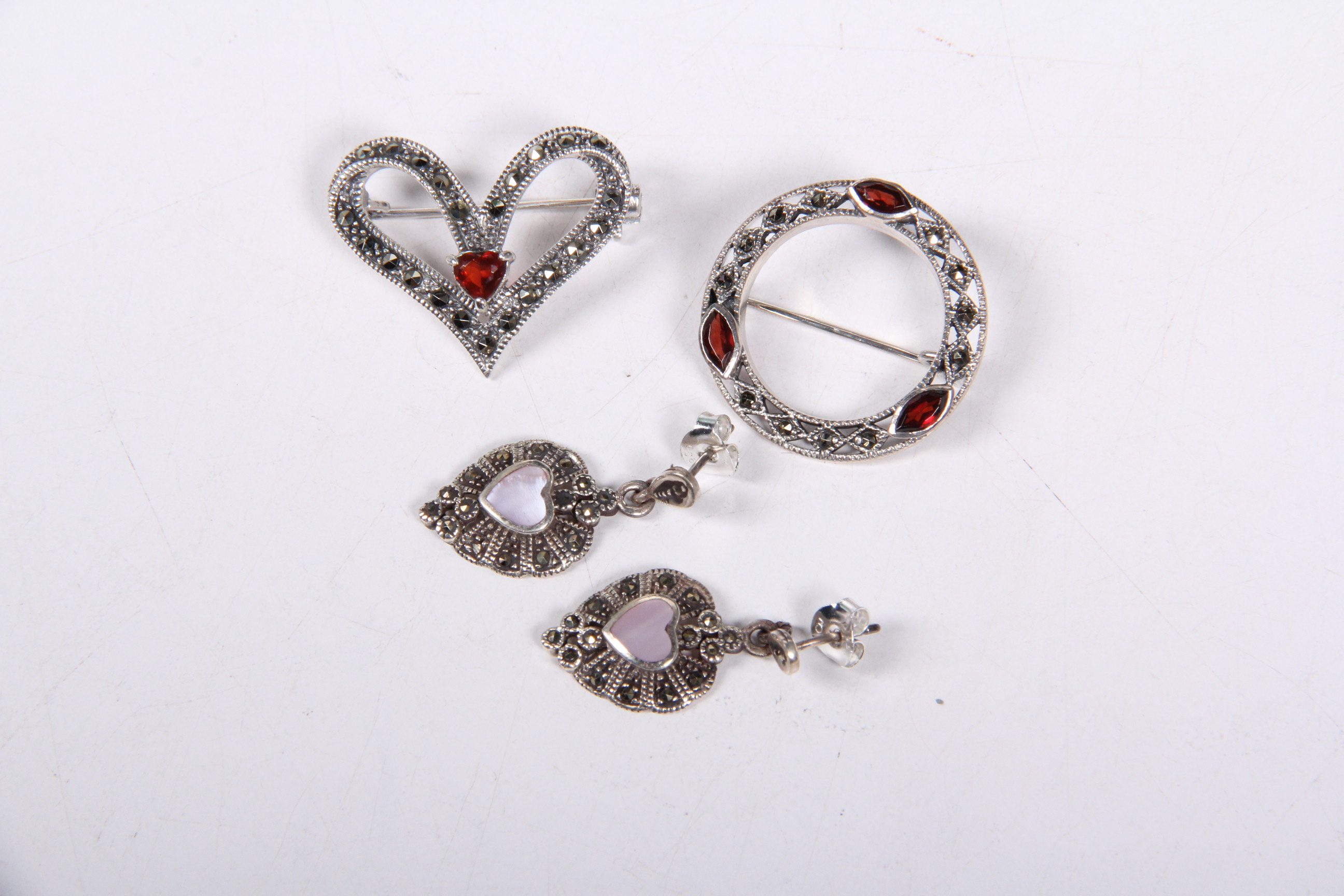 Sterling Silver and Marcasite Jewelry Selection