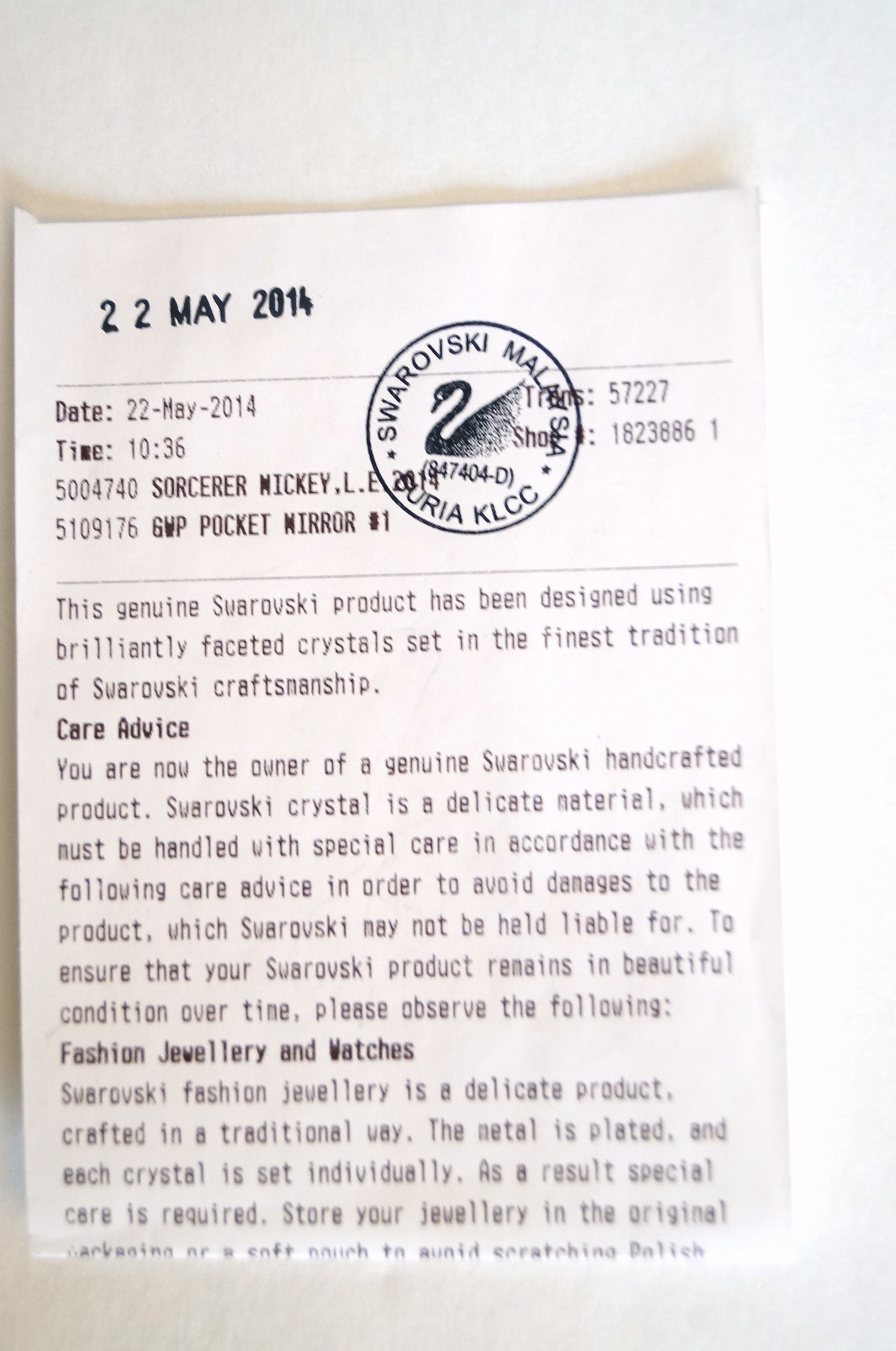 LE 2014 Swarovski Mickey Mouse