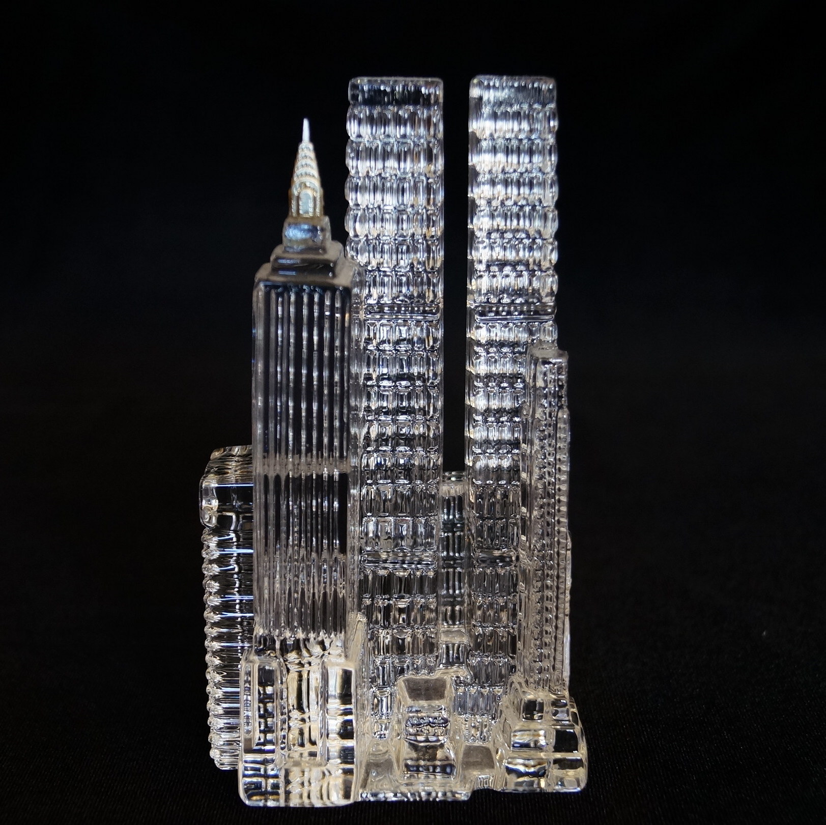 Vintage Hofbauer New York Skyline Crystal Figurine