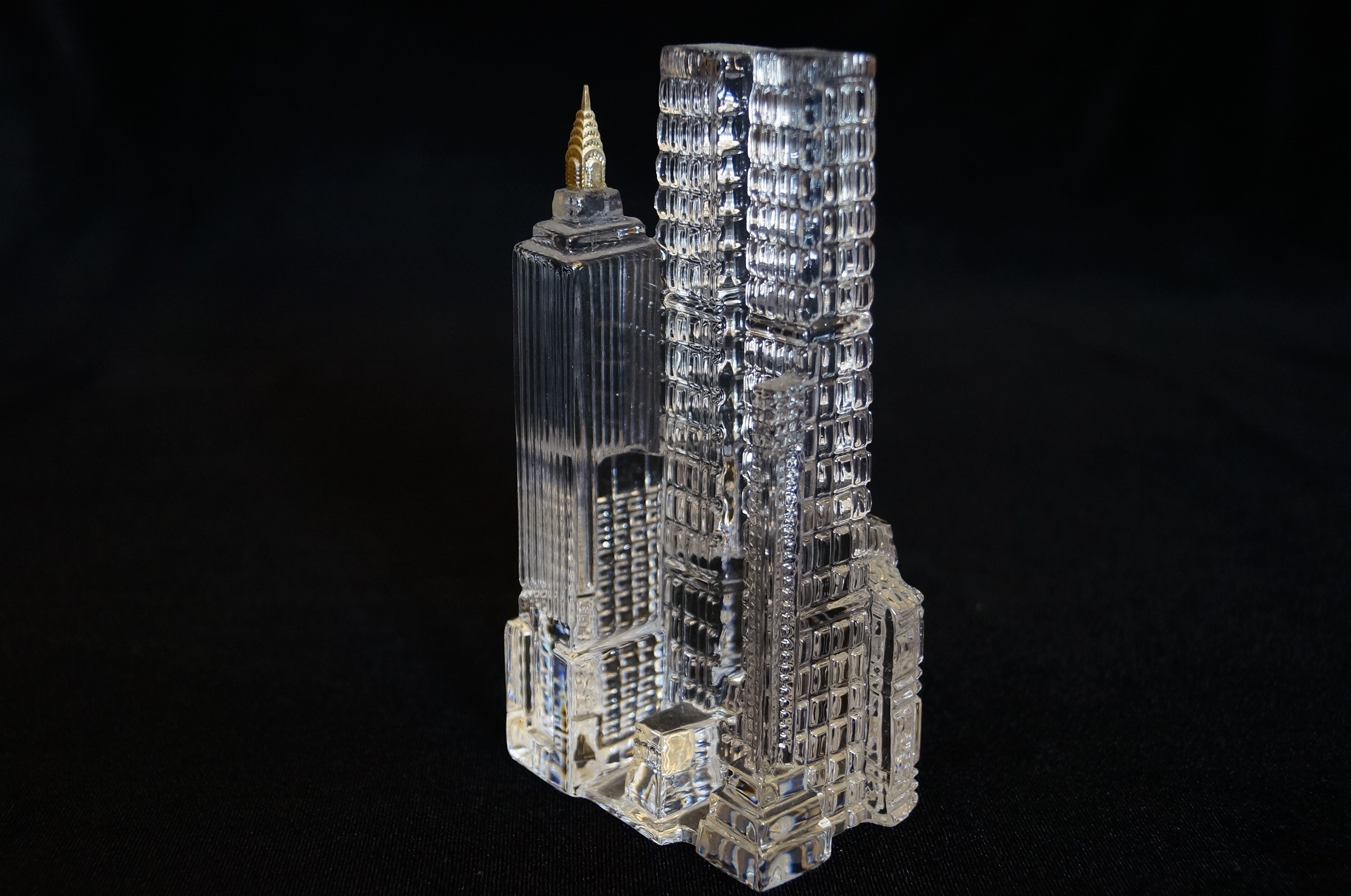Vintage Hofbauer New York Skyline Crystal Figurine