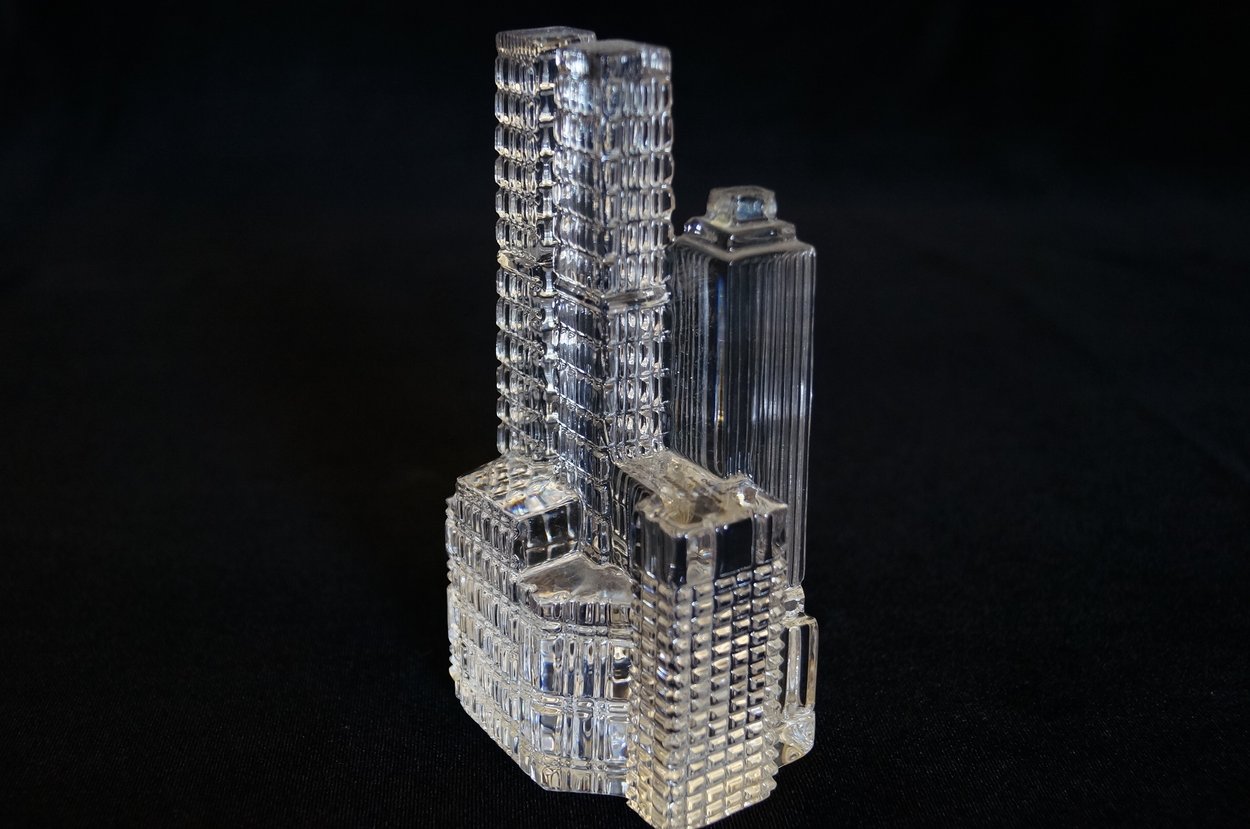 Vintage Hofbauer New York Skyline Crystal Figurine
