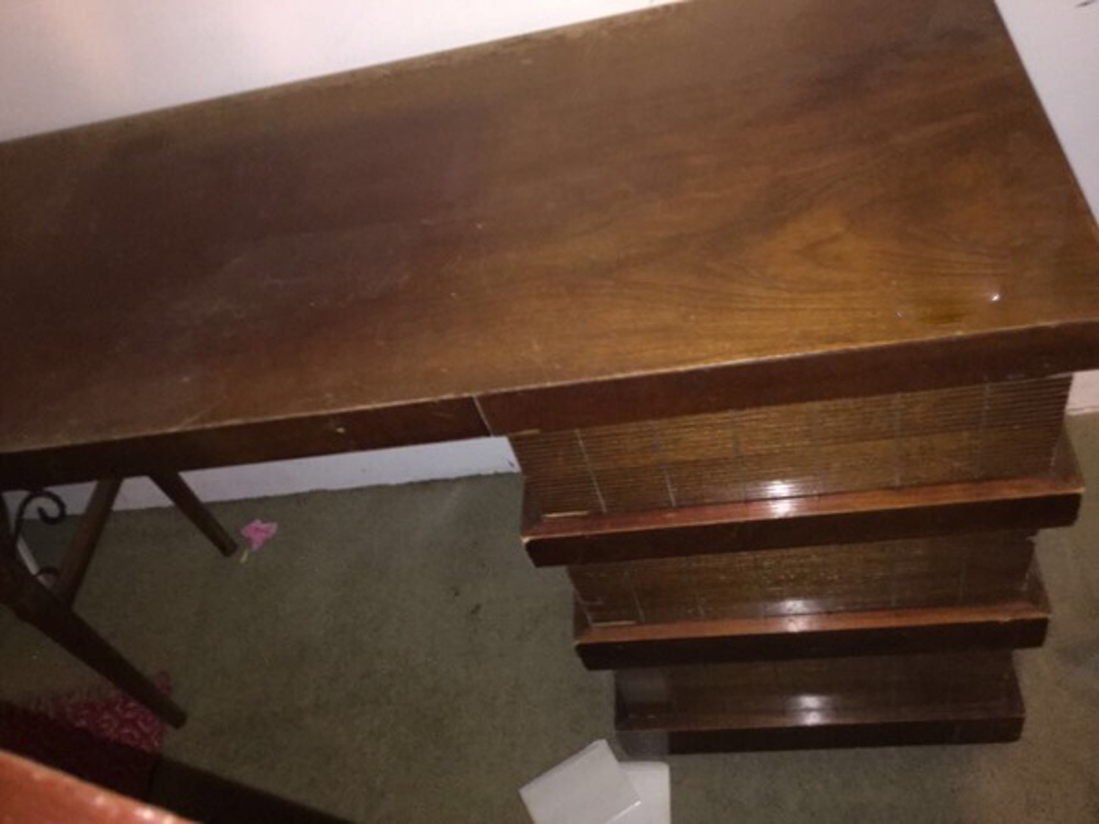 Modern Three Drawer Wooden Desk