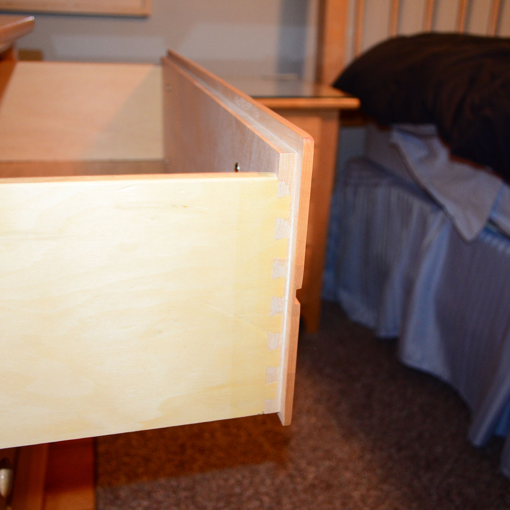 Stanley "Young America" Maple Dresser With Shelving Top