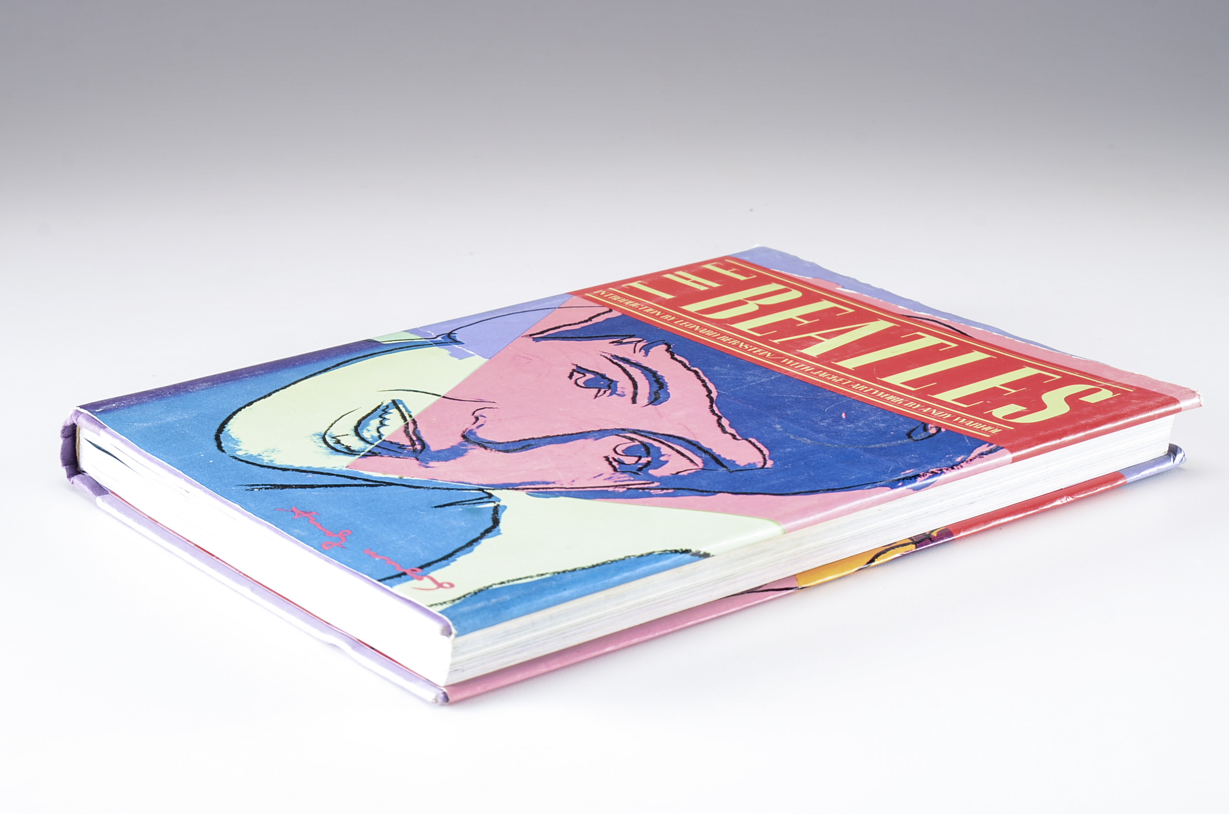 A1980 The Beatles Biography Hardcover Book with Andy Warhol Cover Art