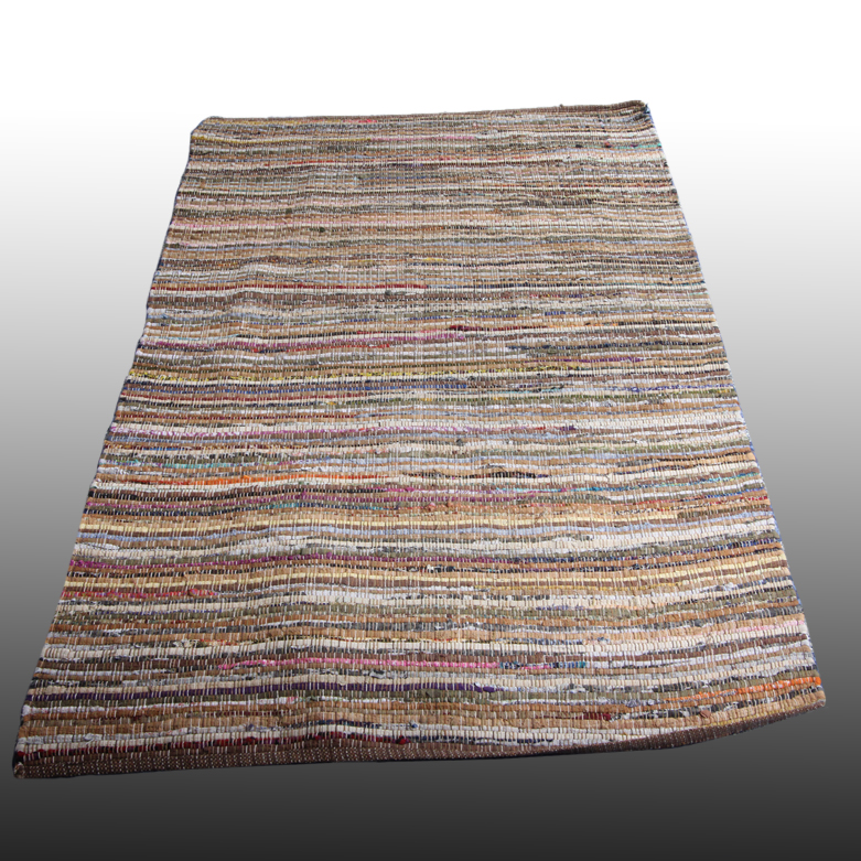 Multi-Colored Rag Area Rug