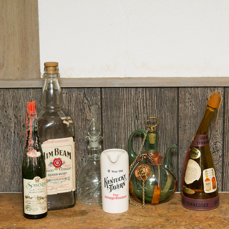 Vintage Decanter and Drinking Decor Assortment