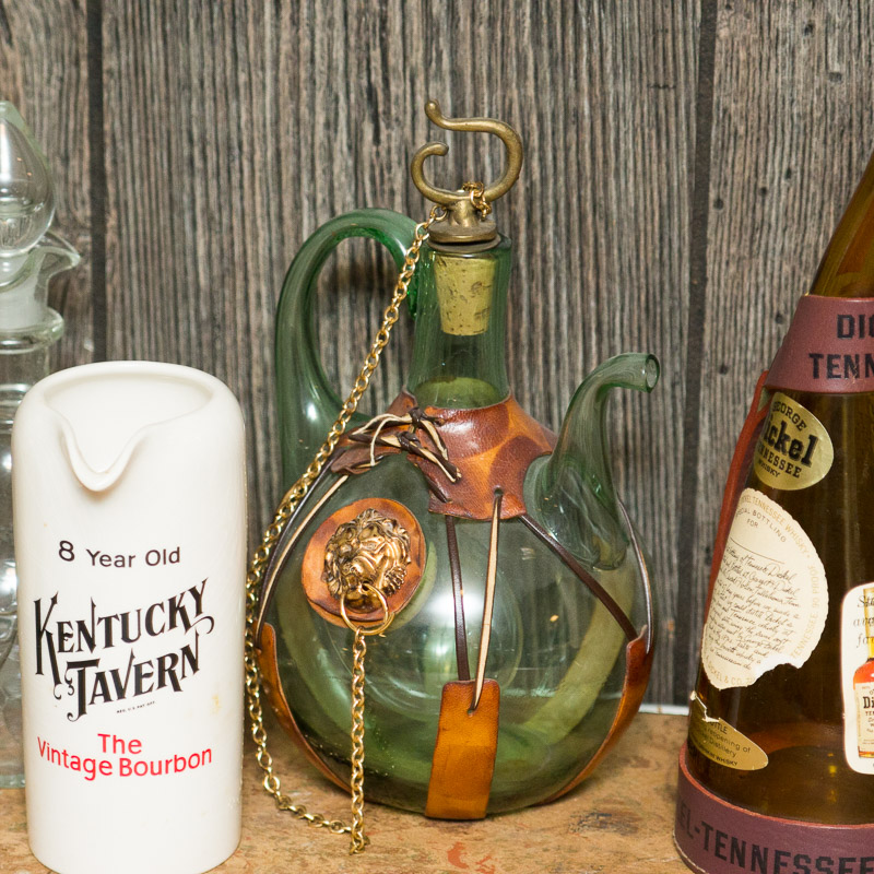 Vintage Decanter and Drinking Decor Assortment
