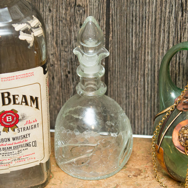 Vintage Decanter and Drinking Decor Assortment