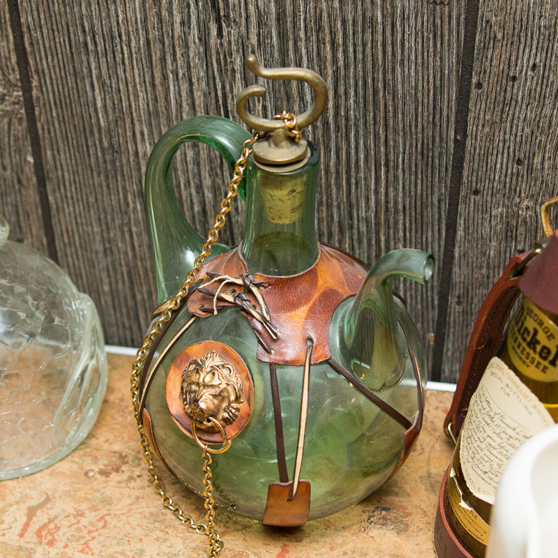 Vintage Decanter and Drinking Decor Assortment
