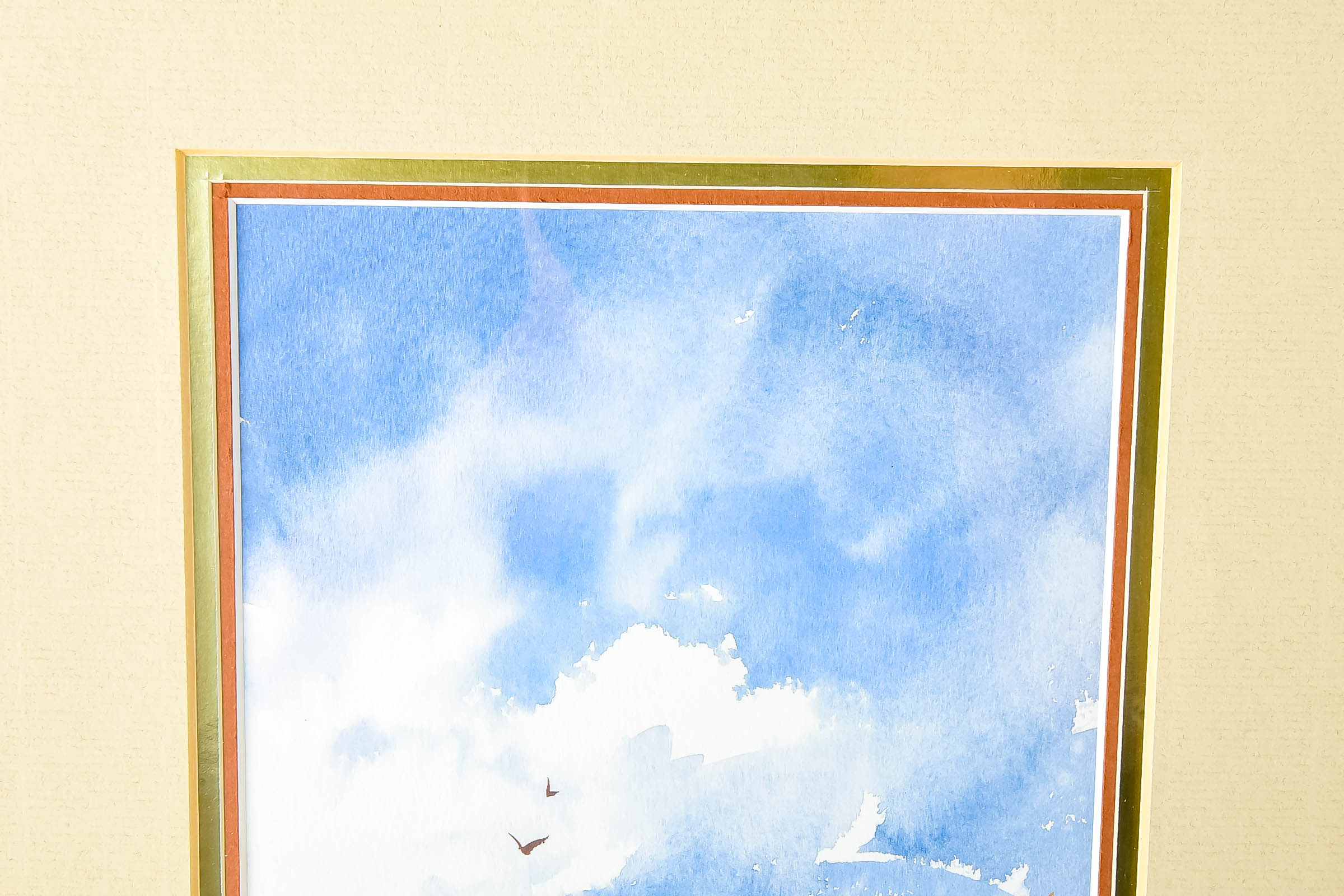 Michael C. McCullough Watercolor with Tipis