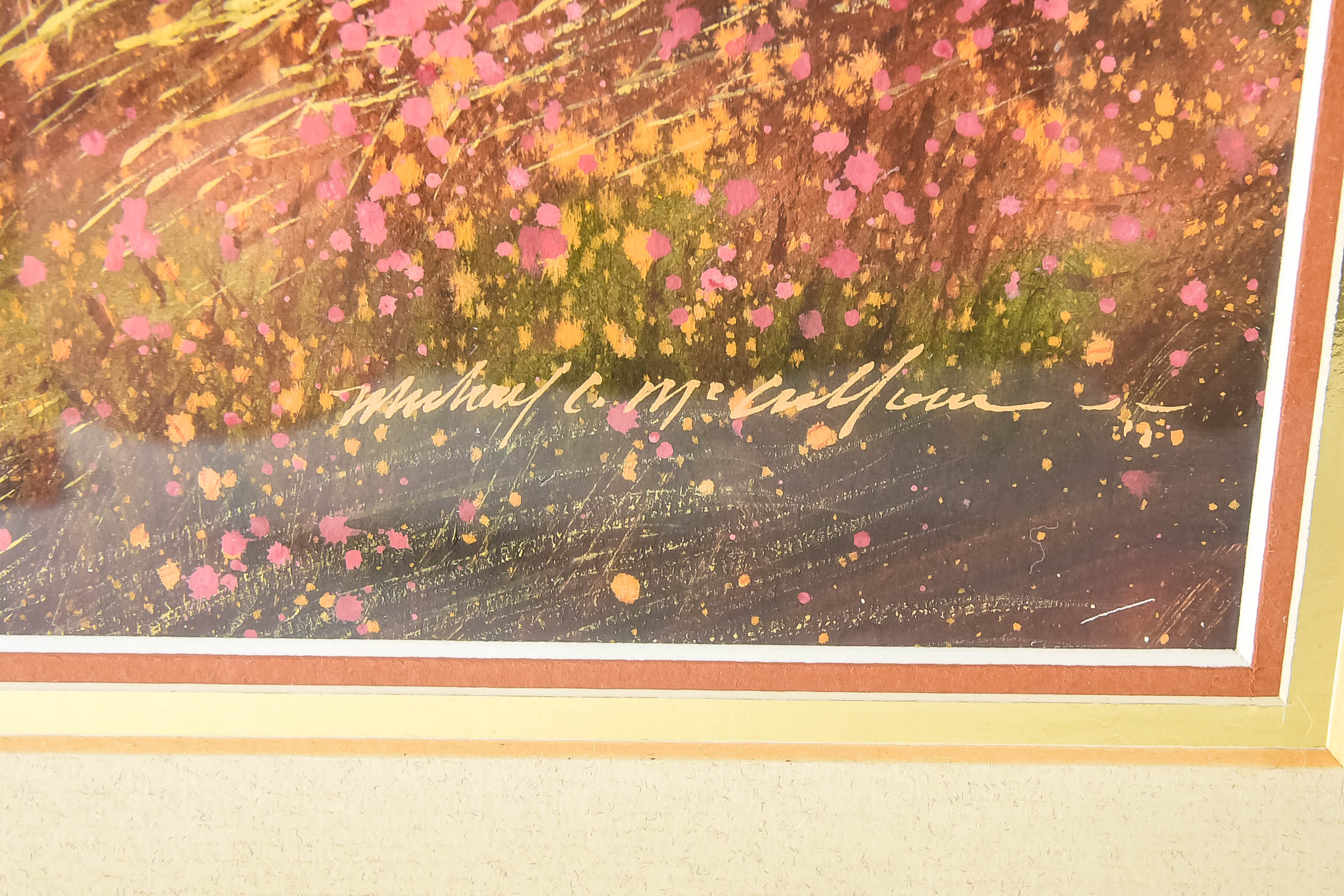 Michael C. McCullough Watercolor with Tipis