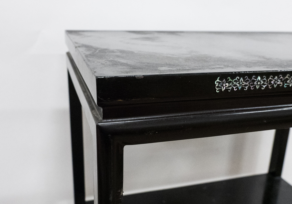 Chinese Lacquered Mother-of-Pearl Shelf