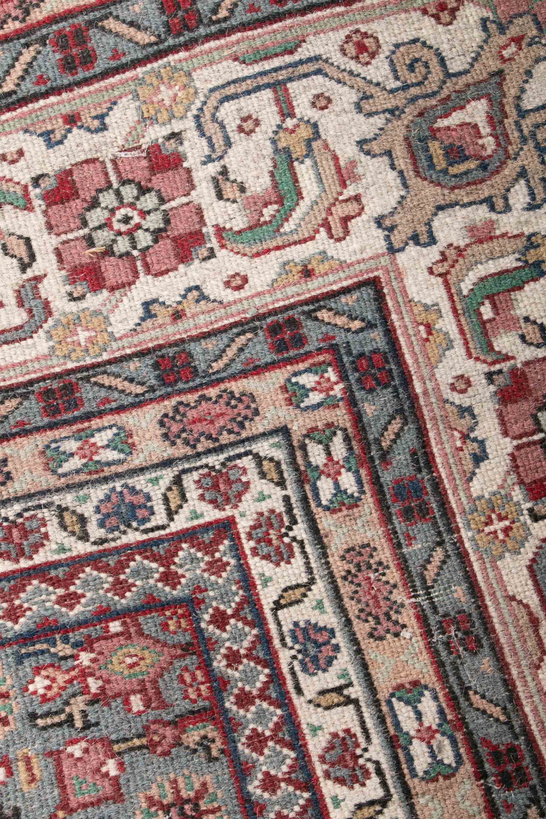 Large Handmade Indo-Bidjar Wool Area Rug