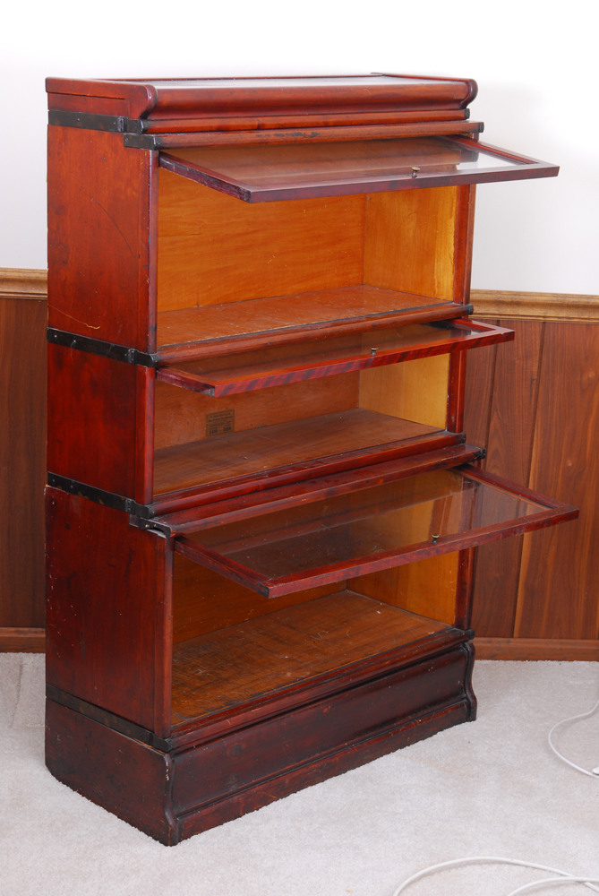 Globe-Wernicke Mahogany Sectional Bookcase