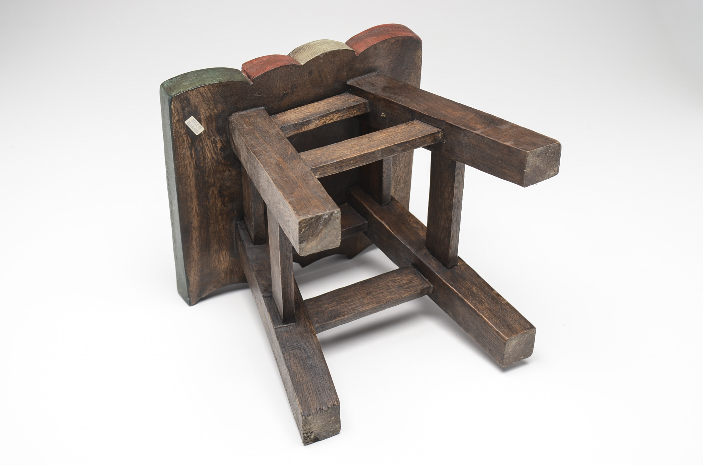 Oak Table Top Case and Small Bench