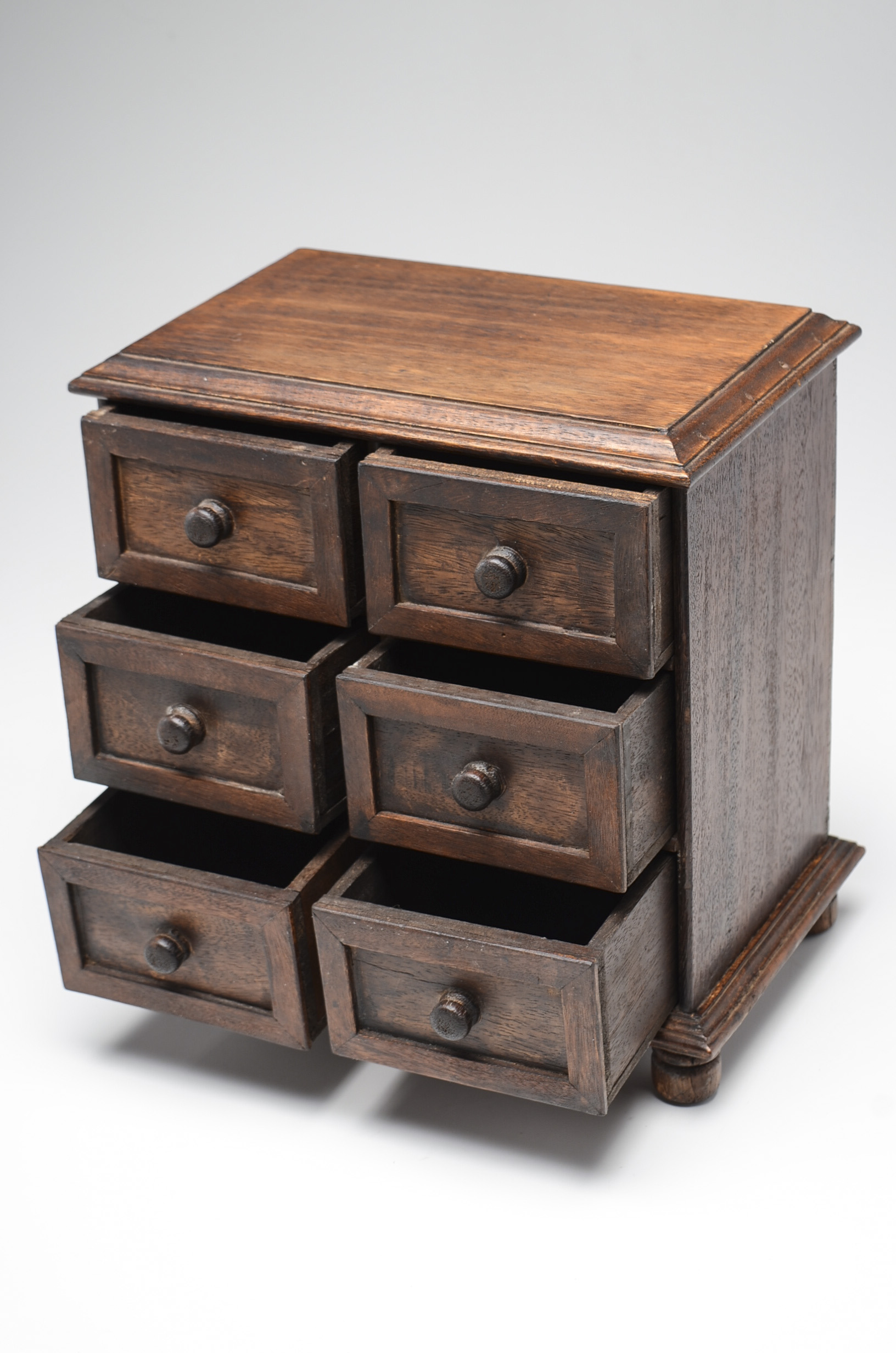 Oak Table Top Case and Small Bench