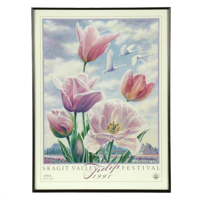 1991 Skagit Valley Tulip Festival Poster