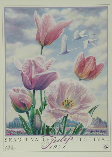 1991 Skagit Valley Tulip Festival Poster