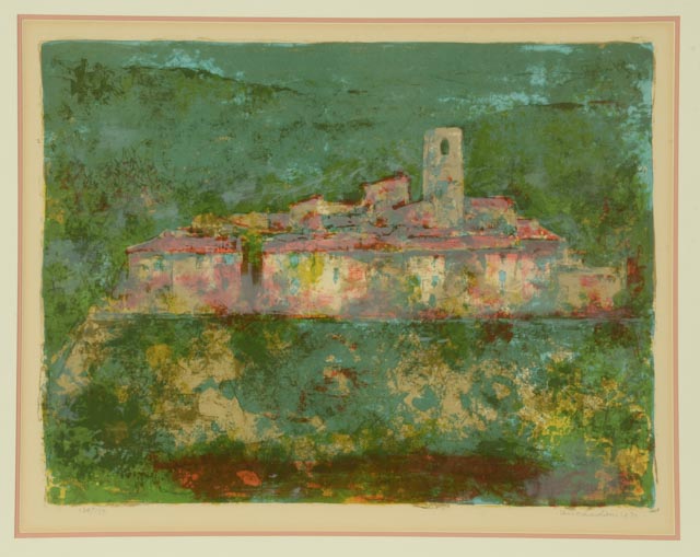 Vintage 1971 Signed Limited Edition Color Lithograph