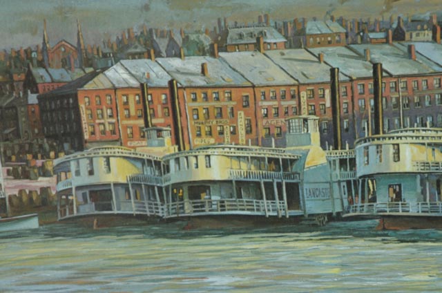 Michael Blaser Signed Limited Edition Print "The Public Landing: Cincinnati, 1850"