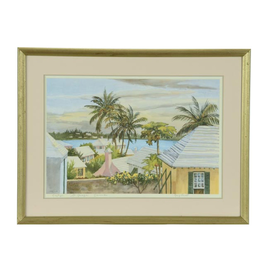 Mary Powell Signed Limited Edition Print "St. Georges, Bermuda"