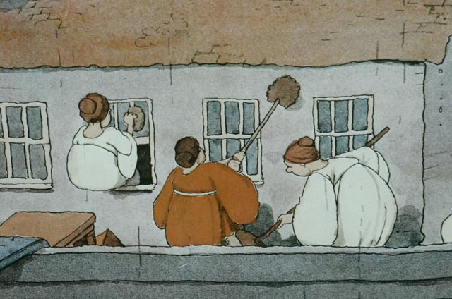 W. Heath Robinson Print "Spring Cleaning in Noah's Ark"