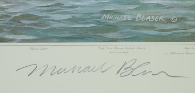 Michael Blaser Signed Limited Edition Print "The Public Landing: Cincinnati, 1900"