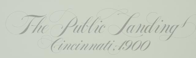 Michael Blaser Signed Limited Edition Print "The Public Landing: Cincinnati, 1900"