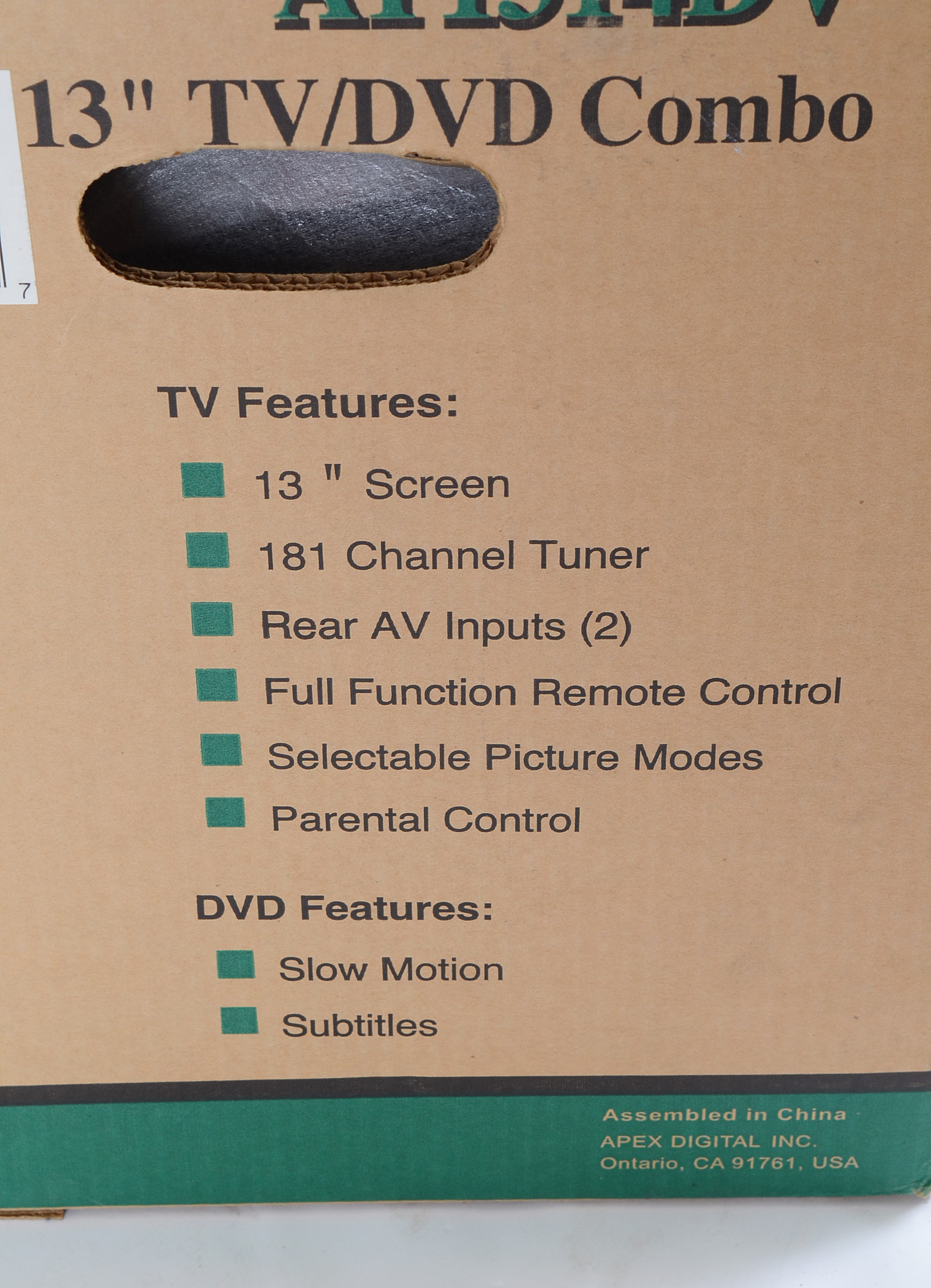 Apex Digital AT1314DV TV/DVD Combo