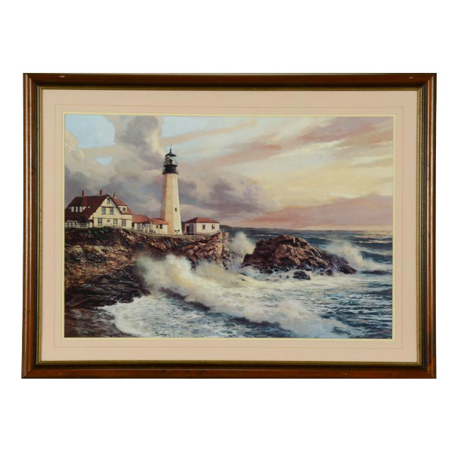 A. Markovich Lighthouse Seascape Print