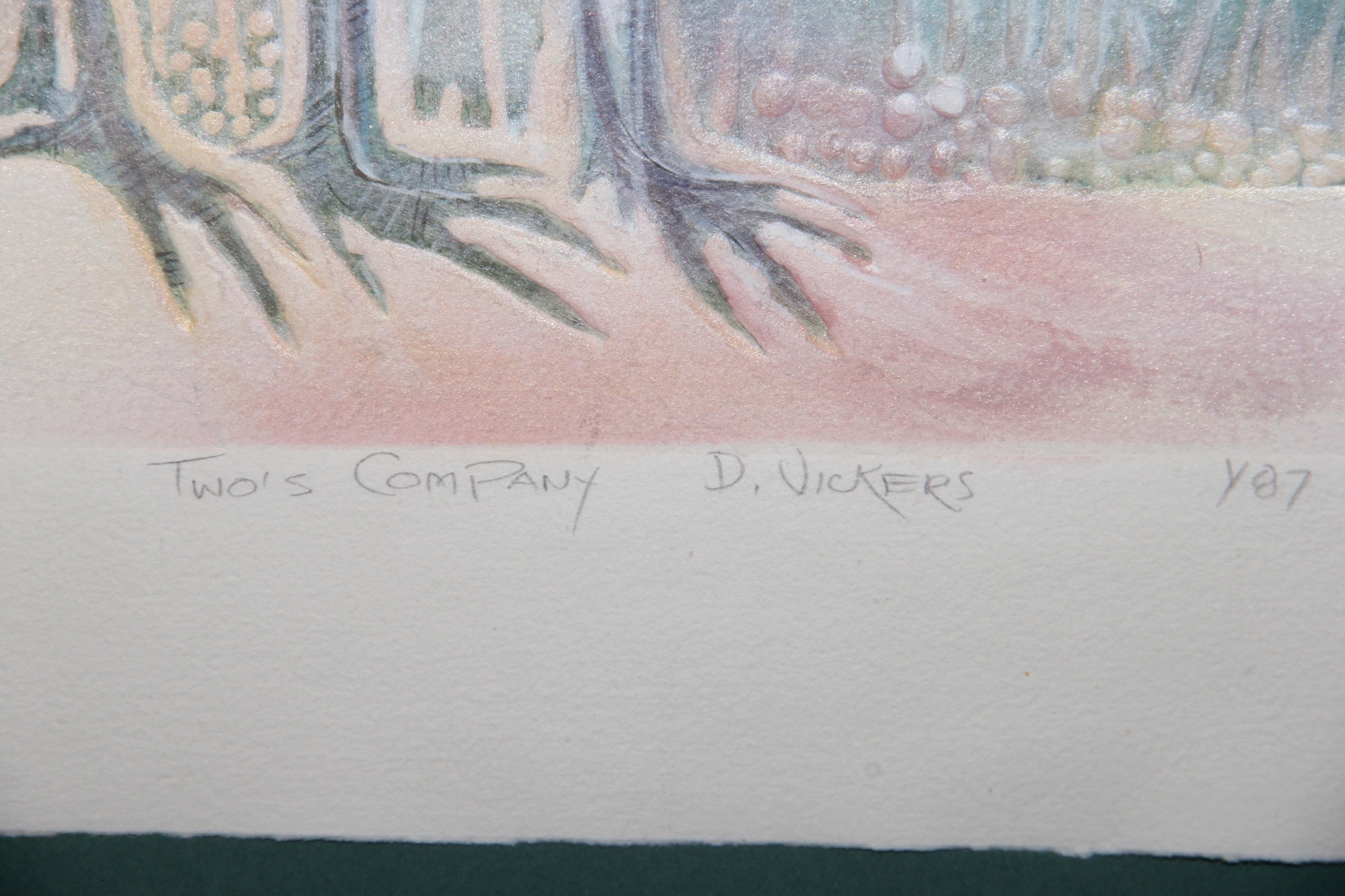 Pair of Mixed Media by D. Vickers