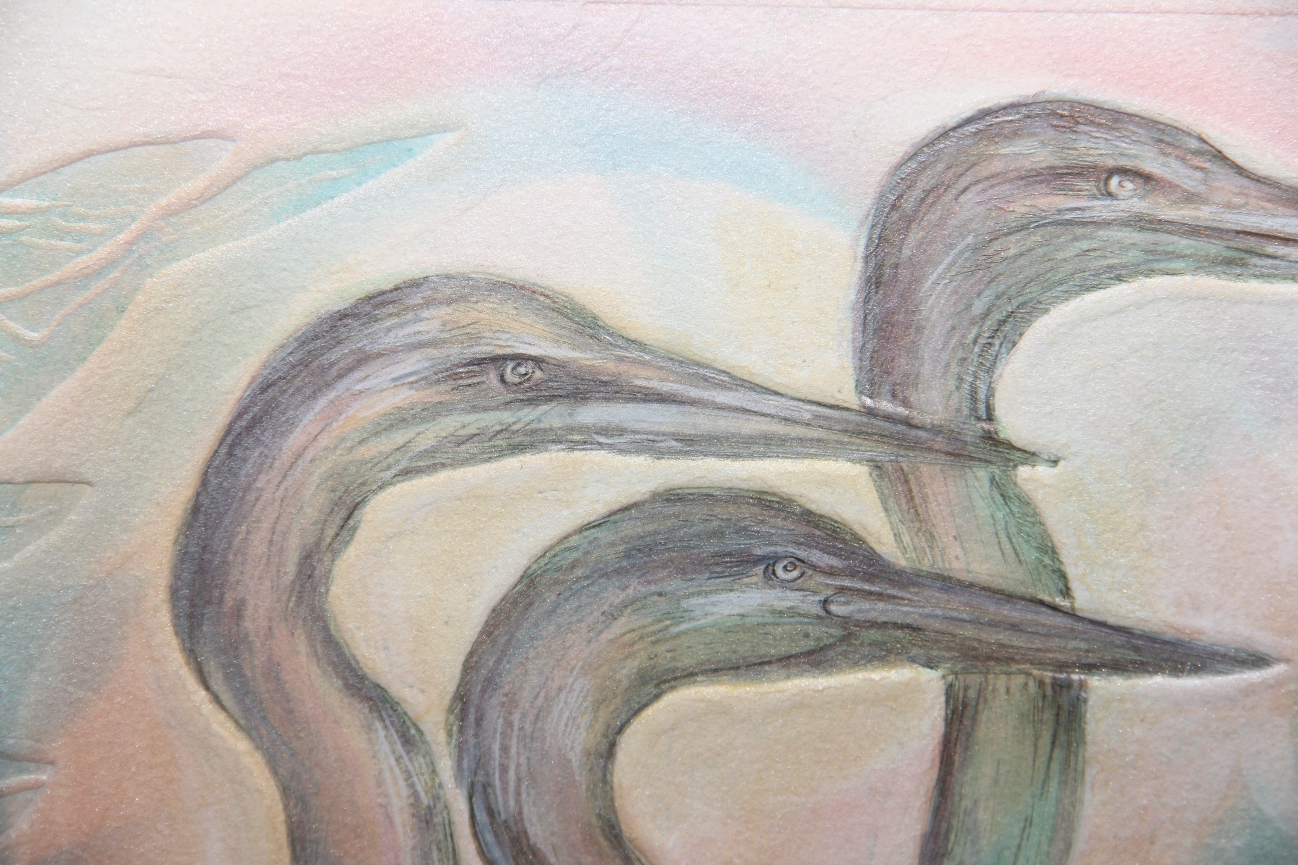 Pair of Mixed Media by D. Vickers