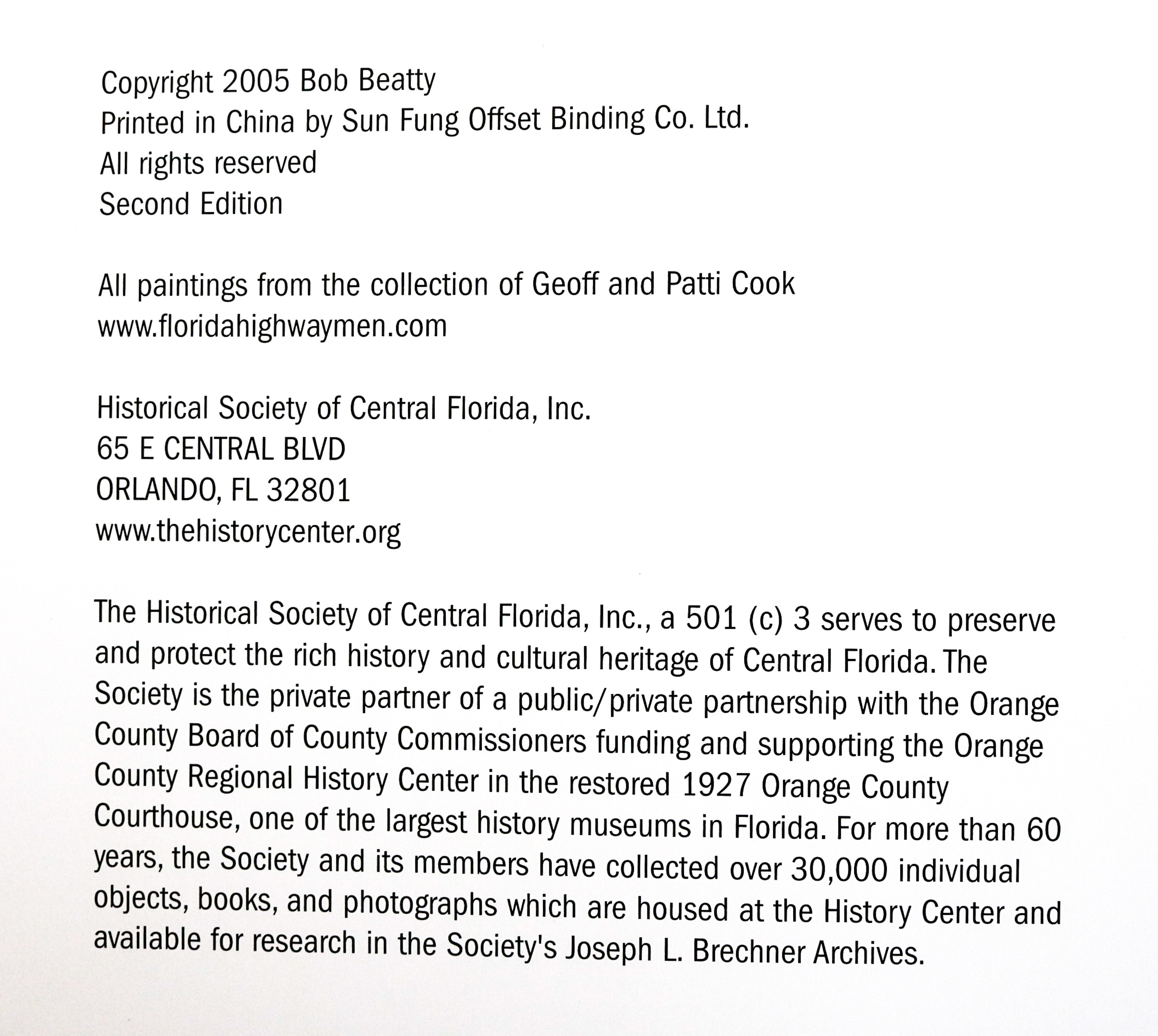 Signed Florida's Highwaymen Book