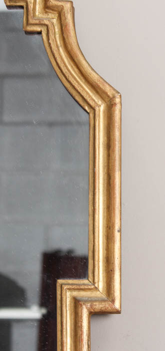 Wooden Art Nouveau Framed Mirror