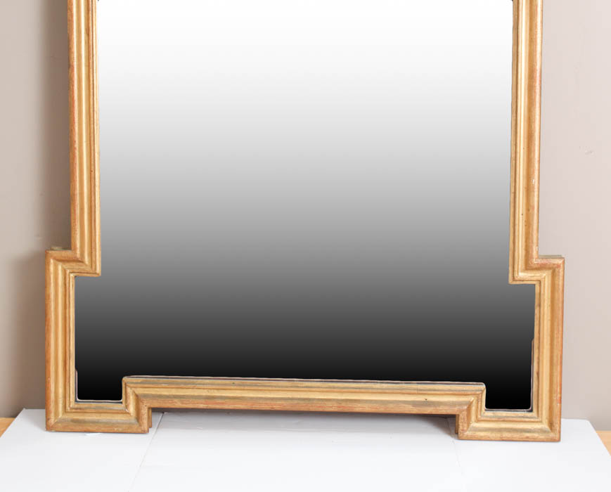 Wooden Art Nouveau Framed Mirror