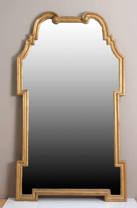 Wooden Art Nouveau Framed Mirror