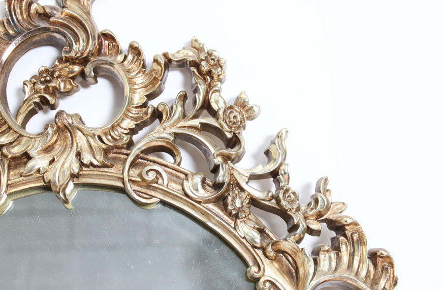 Framed Rococo Style Mirror