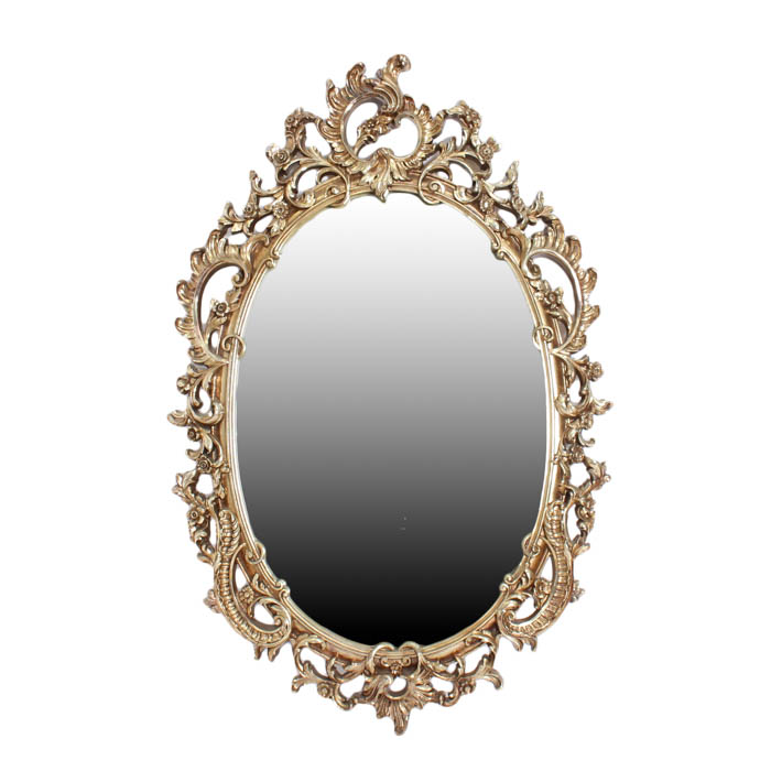 Framed Rococo Style Mirror