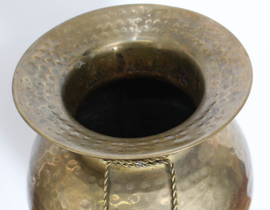 Brass Hammered Vase