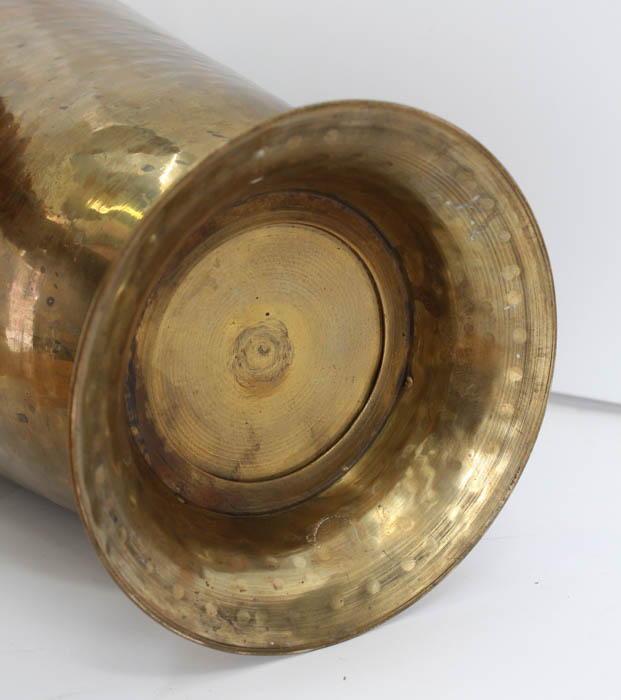 Brass Hammered Vase